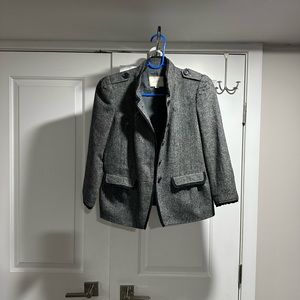 LOFT Ann Taylor Blazer Wool Gray Size 2P